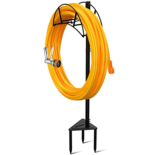 Metal Garden Hose Holder Stake, Freestanding, Heavy Duty H23236