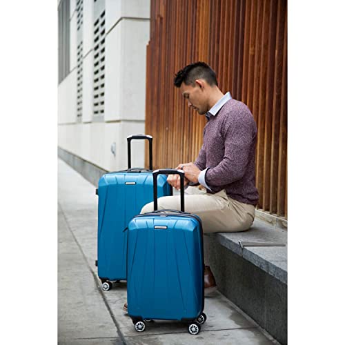 Hardside Expandable Carry-On Luggage with Spinner Wheels, Black, 20-Inch O253