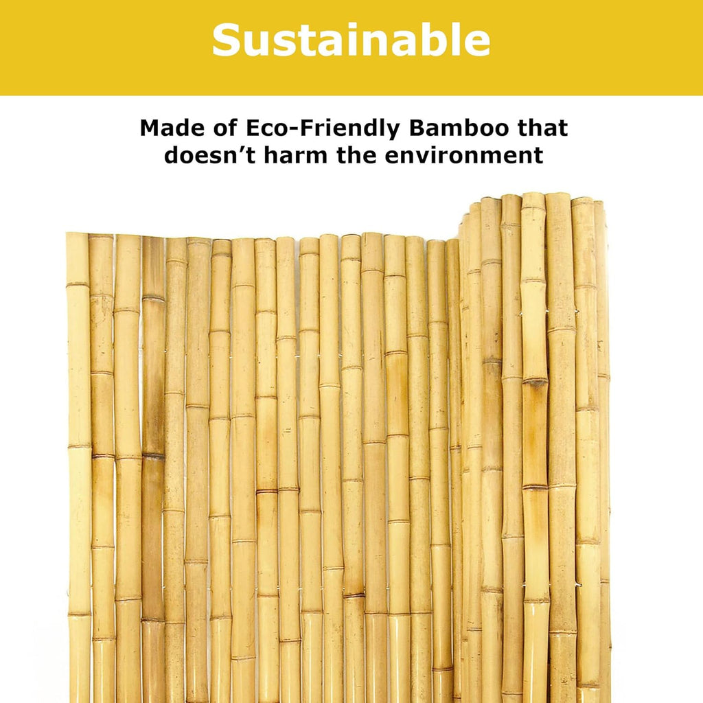 Natural Bamboo Fencing Decorative Rolled Fence Panel F419785