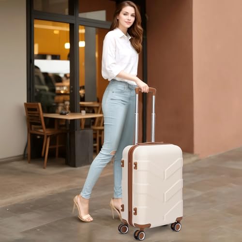 Hardside Carry-On Luggage 22x14x9 with Spinner Wheels G556