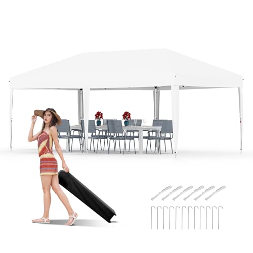Pop Up Canopy Tent with Roller Bag, Adjustable Height U660