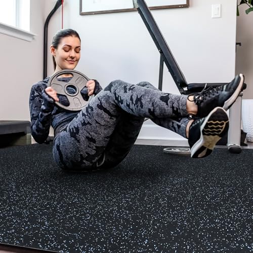 24 Pcs Interlocking Rubber Top Exercise Mats for Home Gym B471556
