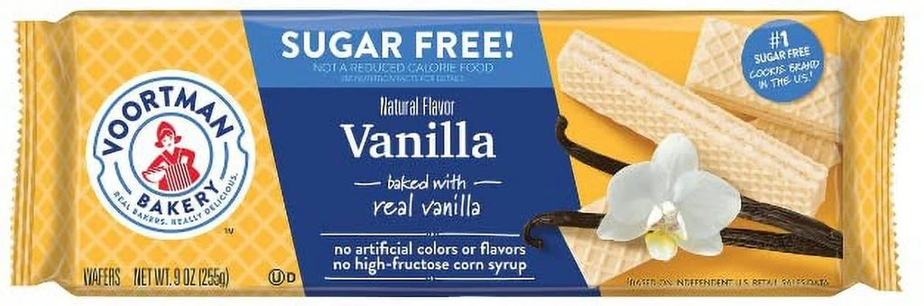 Sugar Free Wafers, Chocolate Vanilla Strawberry Orange Creme, 9 Ounce (Pack of 4) S393796