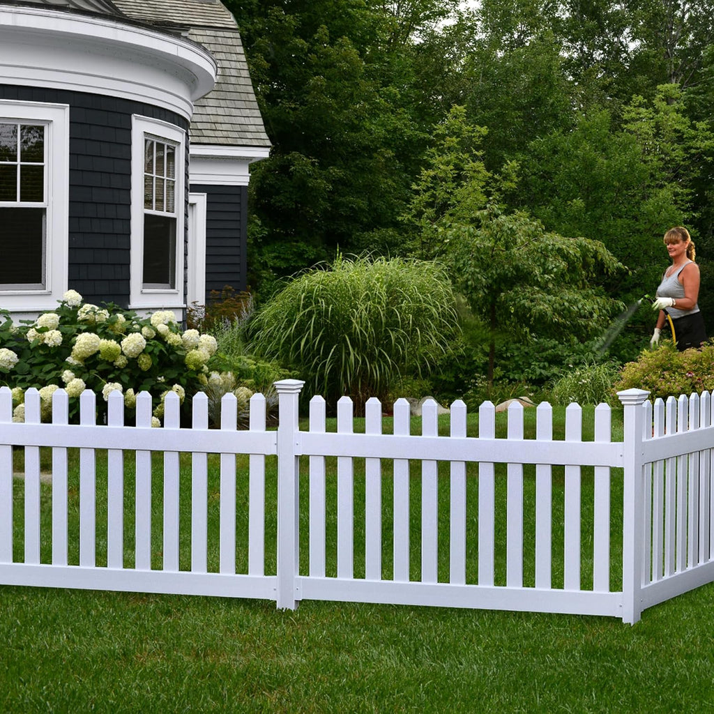 Vinyl Post, 3 ft Tall, White T9619