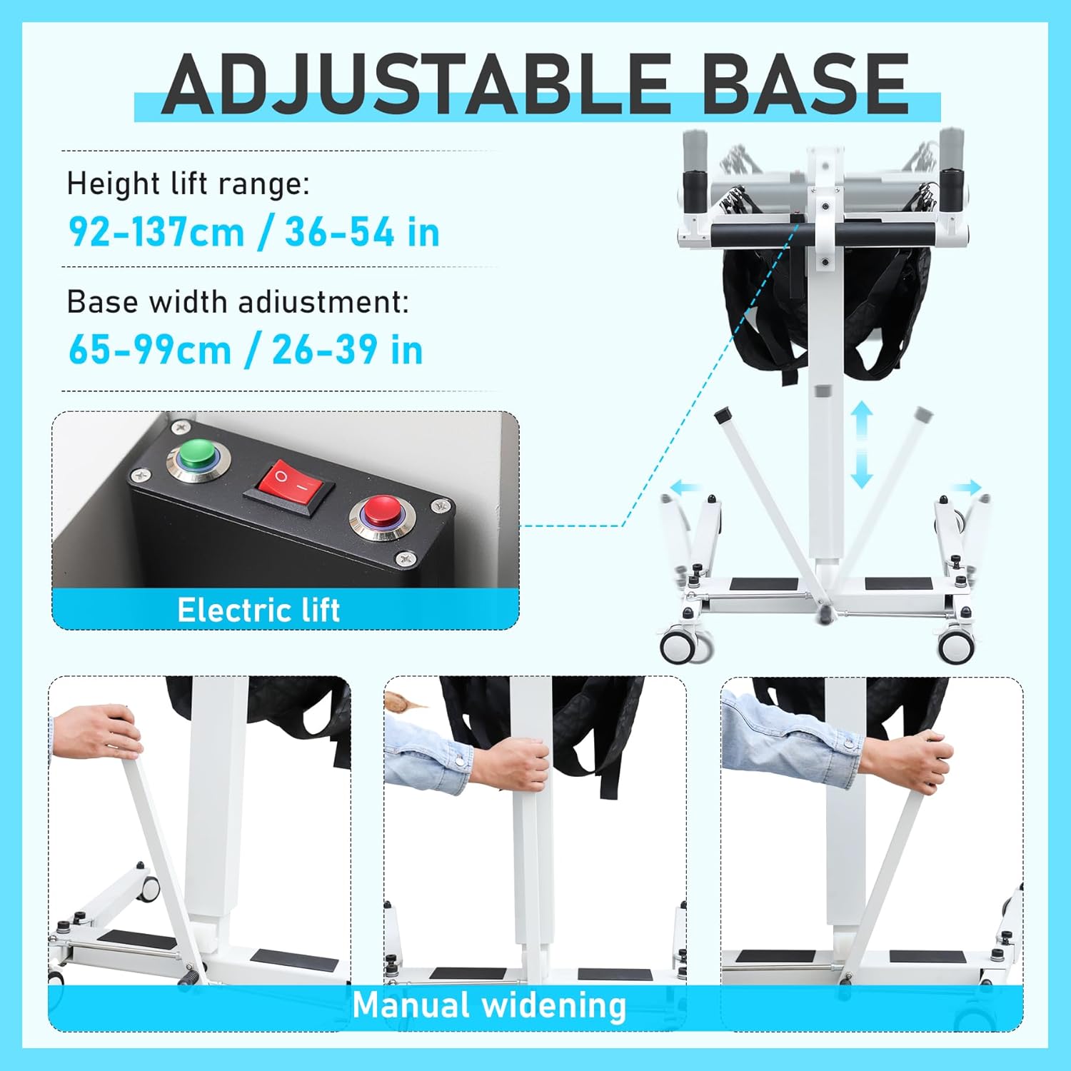 Electric Patient Transfer Lift Chair for Seniors, Wheelchair to Car F838