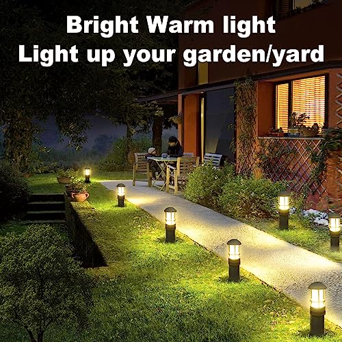 Outdoor LED Landscape Lights, 12-Pack Low Voltage Pathway Lights, Waterproof Garden Lights M8009