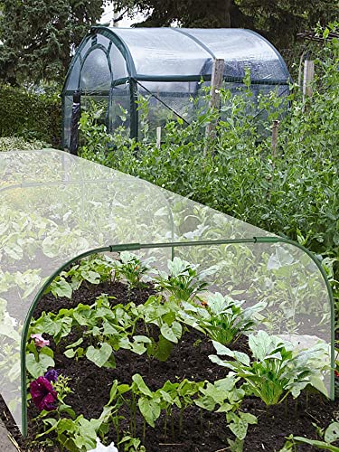 Greenhouse Hoops Grow Tunnel for Raised Garden Beds, DIY Plant Support Stakes E827754