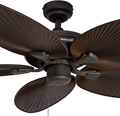 Tropical Indoor Outdoor Ceiling Fan with Light, 52 Inch L891408