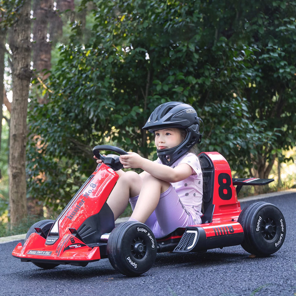 Electric Ride On Go Kart for Kids Adults, 12V Remote Control W62912