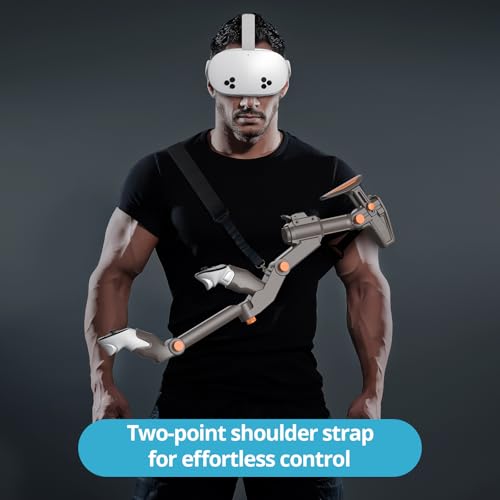 VR Gunstock for Quest 2 3 3S Pro – Adjustable FPS Controller Accessories with Magnetic Attachment N174248