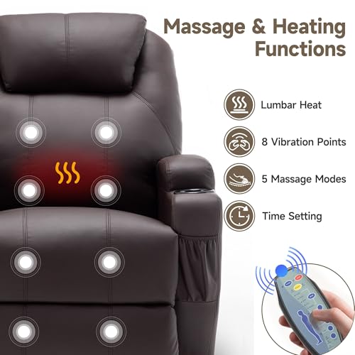 Rocking Recliner Chair with Massage and Heat for Adults H49678