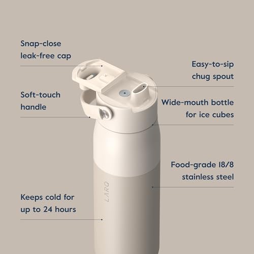 Insulated Stainless Steel Water Bottle with Silicone Handle, 34oz Z278258