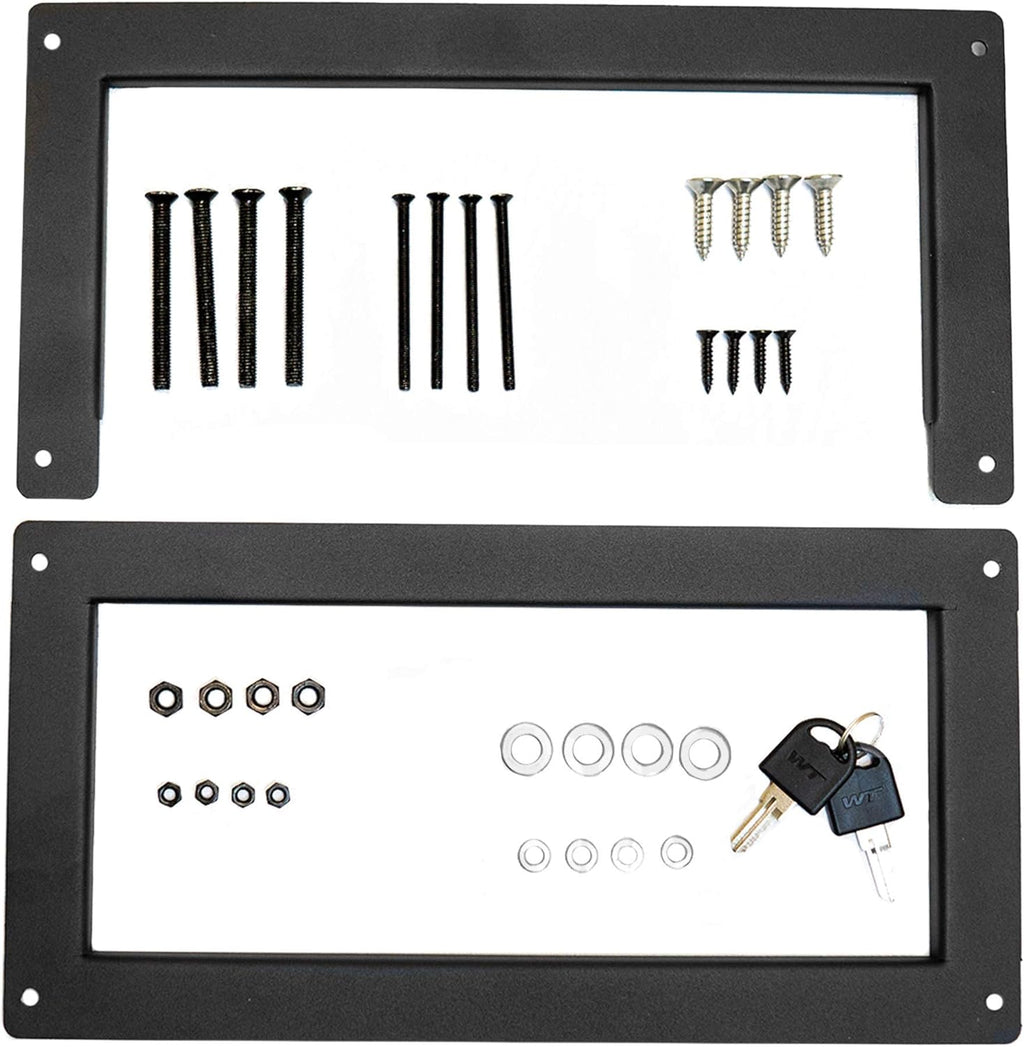 Door Drop Box for Mail, Rent, Deposit, and Night Key - Locking Steel Mailbox with Rear Access Z4592