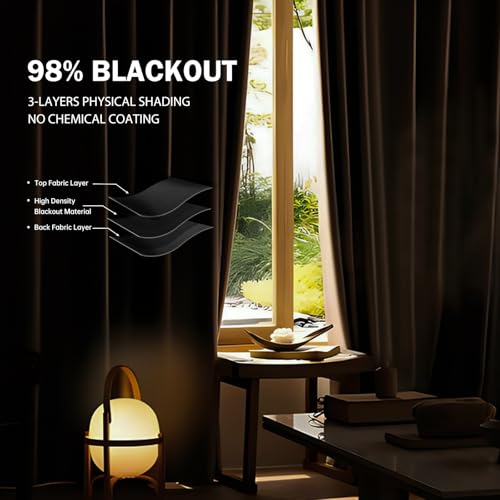 Room Divider Curtain Track Set, Blackout Panel, 8.3ft Wide A844312