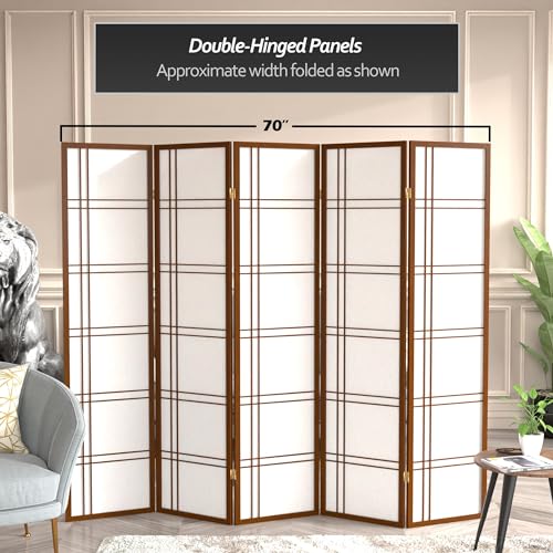 6 Panel Honey Room Divider D80902