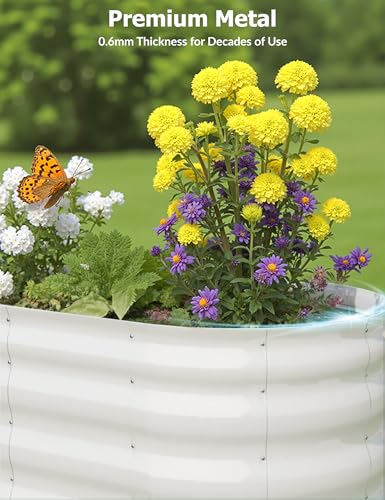 Galvanized Raised Garden Bed for Vegetables, Fruits and Flowers V33720