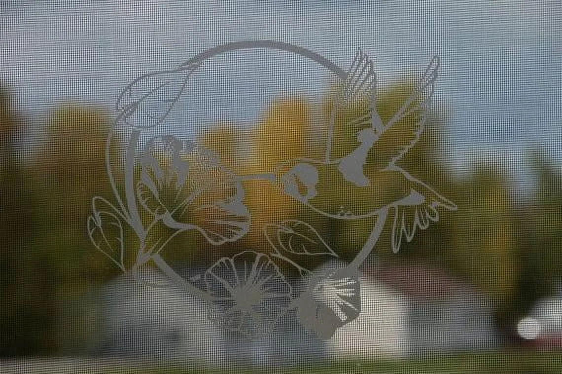 Modern DIY Etched Glass Privacy Film L256