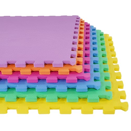 Puzzle Exercise Mat with EVA Foam Interlocking Tiles for MMA, Gymnastics and Home Gym H787