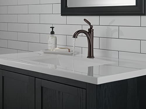 Brushed Nickel Bathroom Faucet with Pop-Up Drain O43980