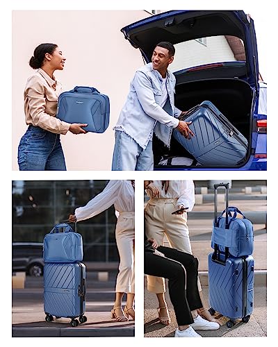 Carry On Luggage 22x14x9 with TSA Lock, Hardside Spinner Suitcase 20 Inch J7440