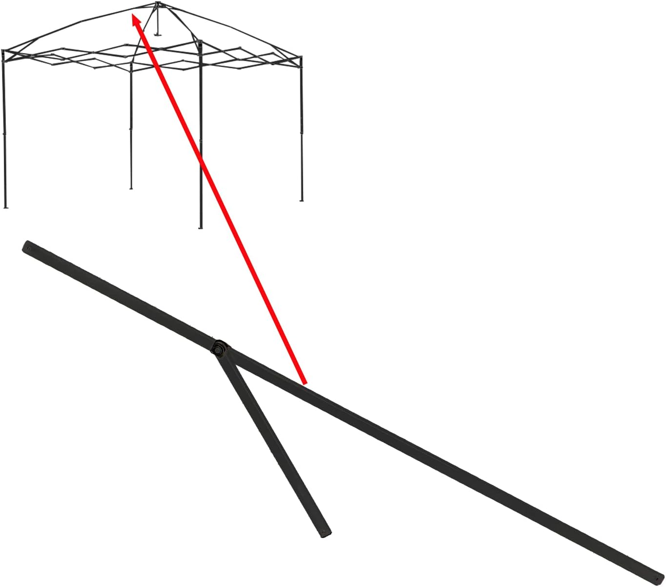 10x10 Instant Canopy Gazebo Upper Peak Truss Bars Replacement Parts E49851