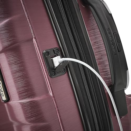Hardside Expandable Carry-On Luggage with Spinner Wheels, Black, 20-Inch O253