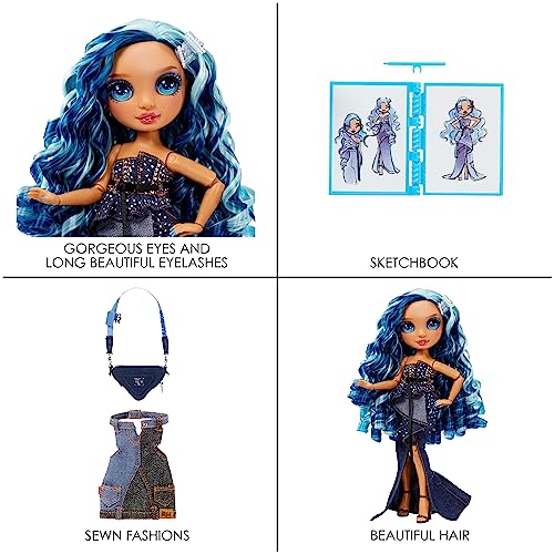 Blue 11" Fashion Doll and Playset with 2 Outfits and Accessories V632