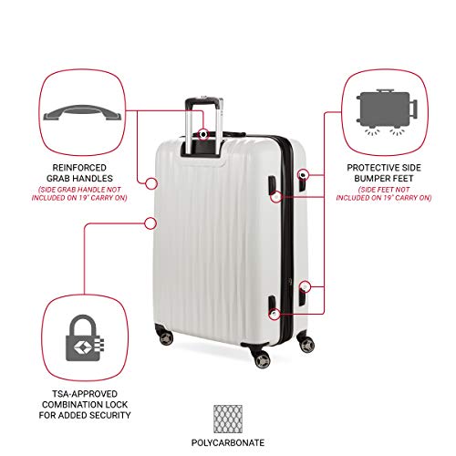 Expandable Hardside Luggage with Spinner Wheels and TSA Lock, Carry-On 19-Inch X51908
