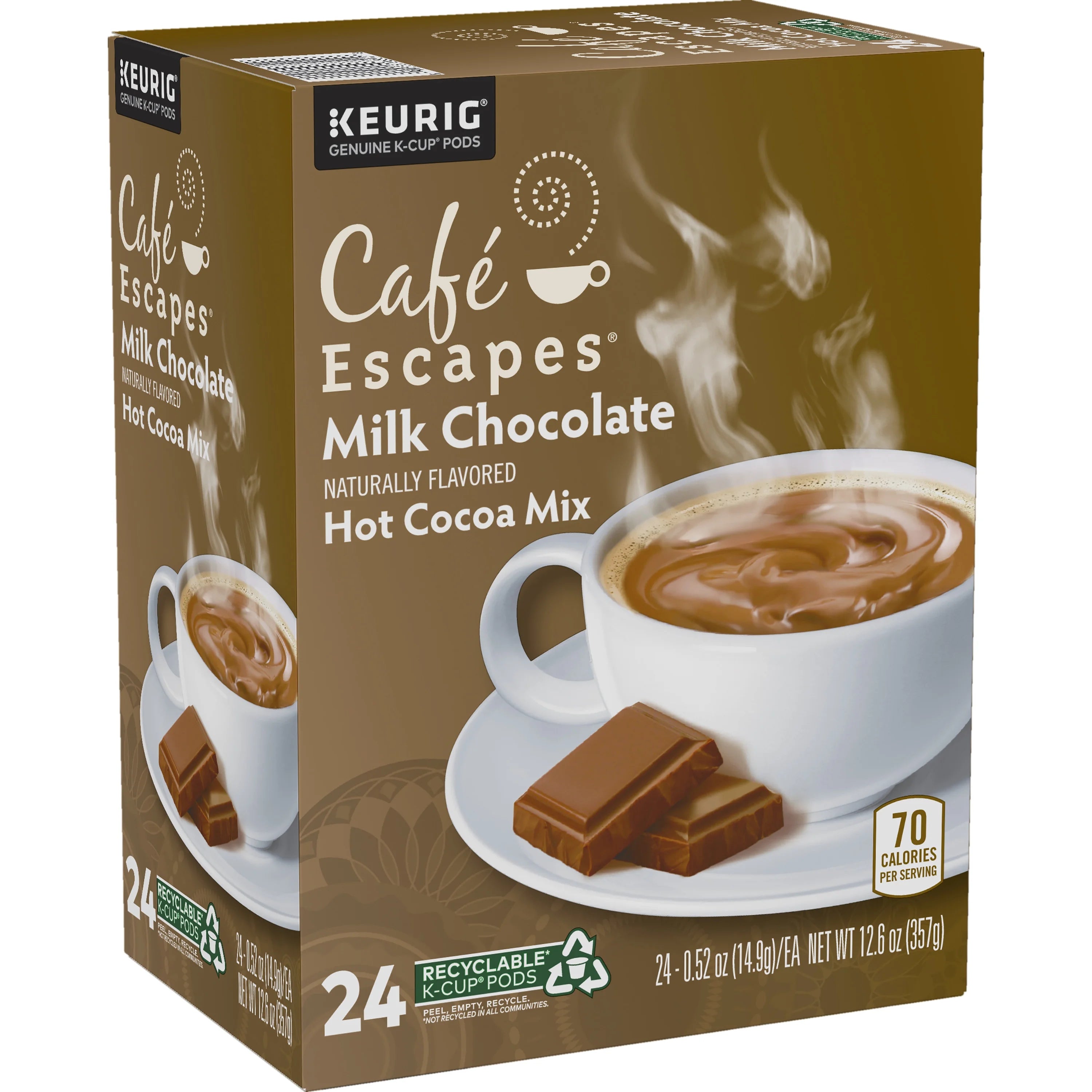 Milk Chocolate Hot Cocoa Single-Serve Pods, 24 Count X863