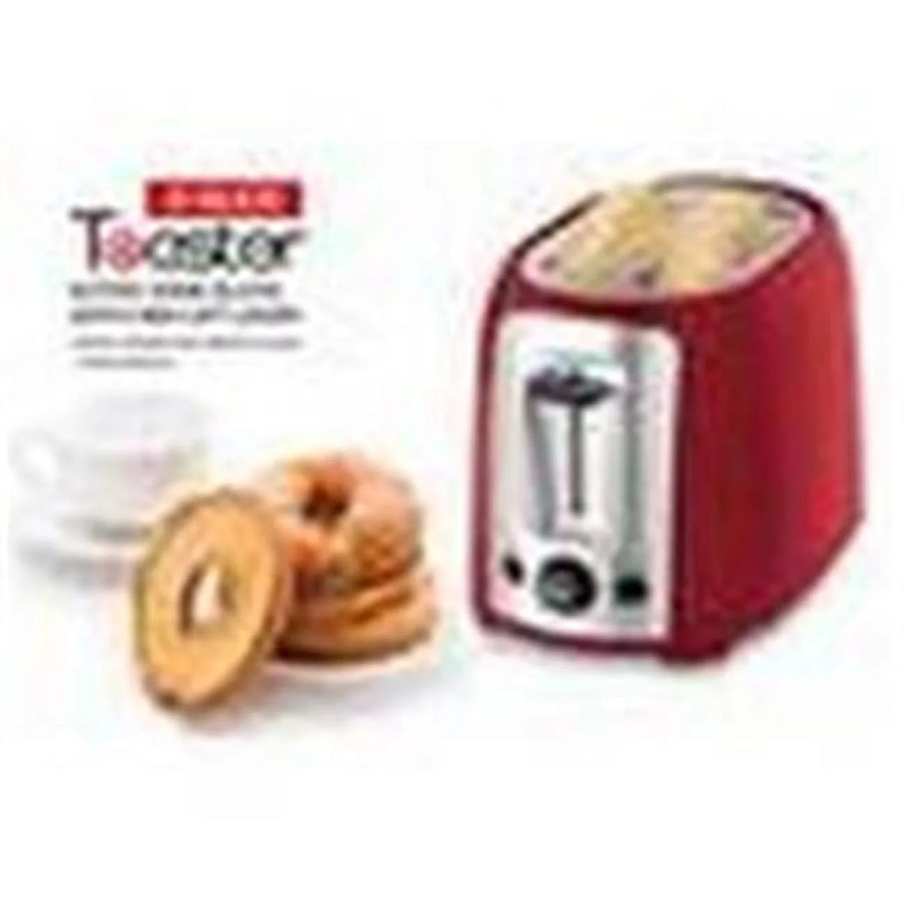 Culinary Edge 91061 2-Slice Extra Wide Slot Toaster, Red