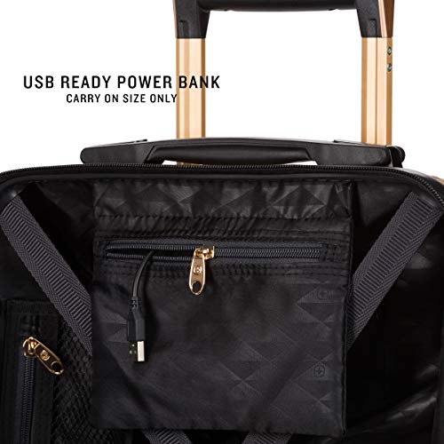 Expandable Hardside Luggage with Spinner Wheels and TSA Lock, Carry-On 19-Inch X51908