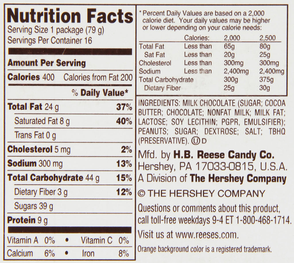 Peanut Butter Big Cup, 2.8 oz, Pack of 16 F498407