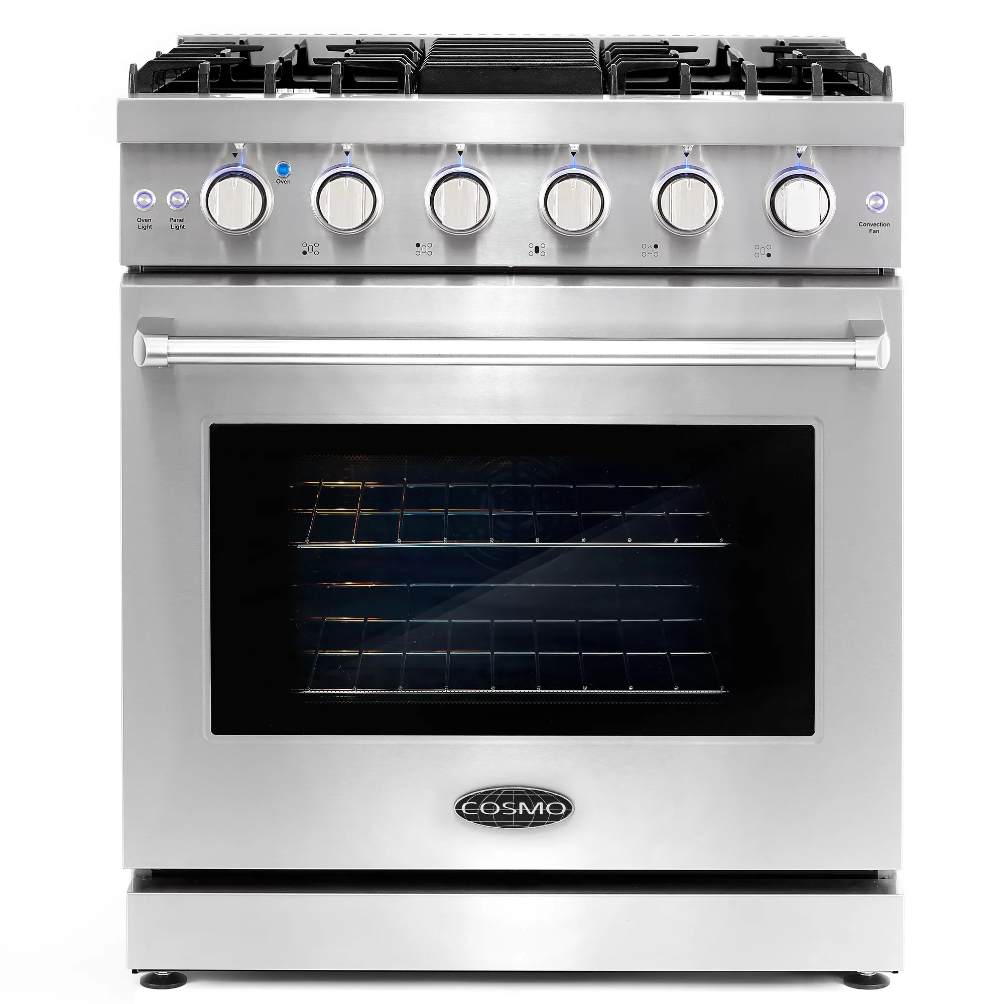 2 Piece Kitchen Appliance Package with 30" Gas Range & French Door Refrigerator G9093