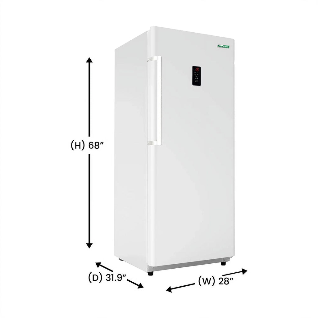 17 cu.ft. Convertible Upright Freezer Refrigerator in White R96600