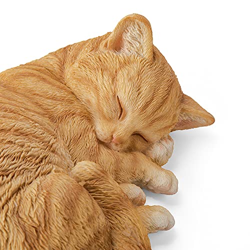 Cat Garden Statue Decor, Resin Realistic Cat Sculptures P4194