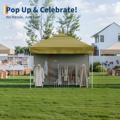 Pop Up Canopy Tent with Roller Bag, Adjustable Height U660