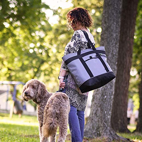 Insulated Cooler Bag with Thermal Lining, Collapsible for Grocery, Travel, Beach, and Picnic W52787