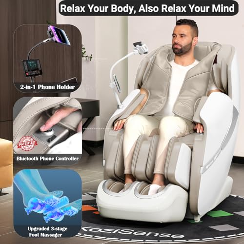 Zero Gravity SL-Track Shiatsu Massage Recliner Chair with Heat S61546