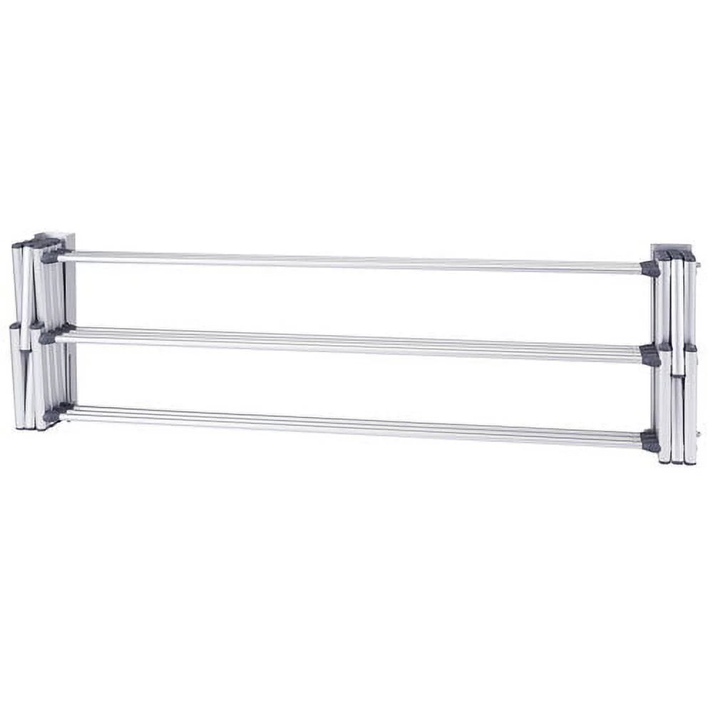 Accordion Wall Drying Rack Collapsible Aluminum C728989