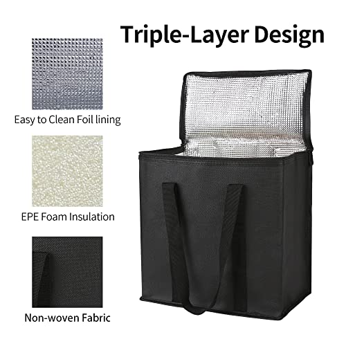 Insulated Food Delivery Bag Hot Cold Meal Carrier F1699