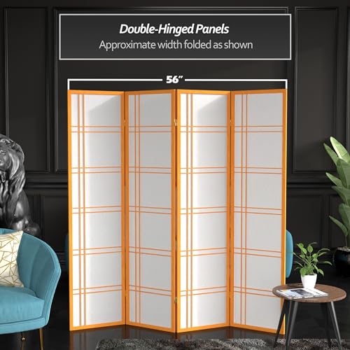 6 Panel Honey Room Divider D80902