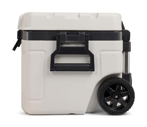 52Qt Wheeled Cooler, Insulated Hard Shell Ice Chest C327