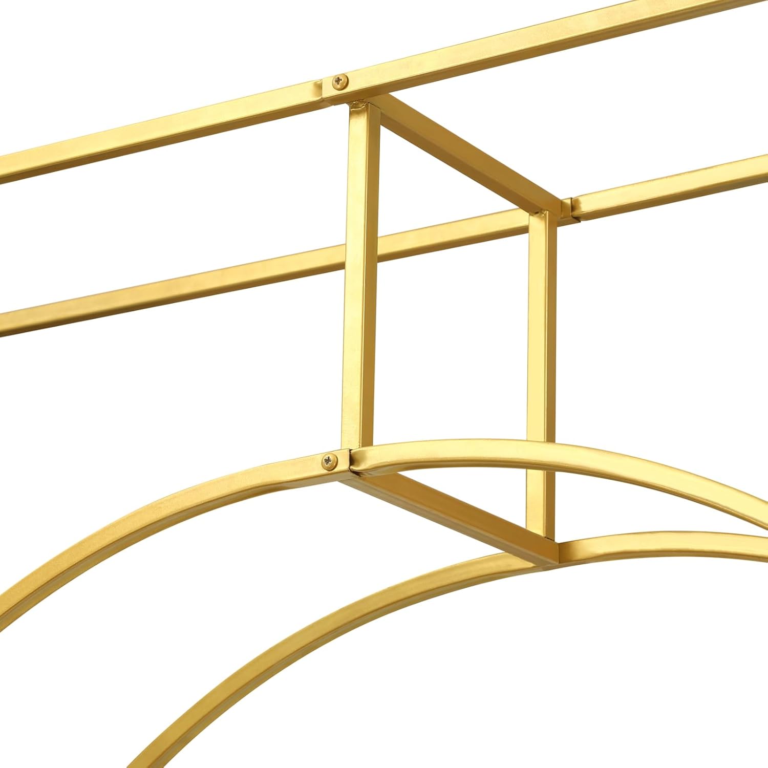 Gold Metal Double Arch Wedding Backdrop Stand F225009