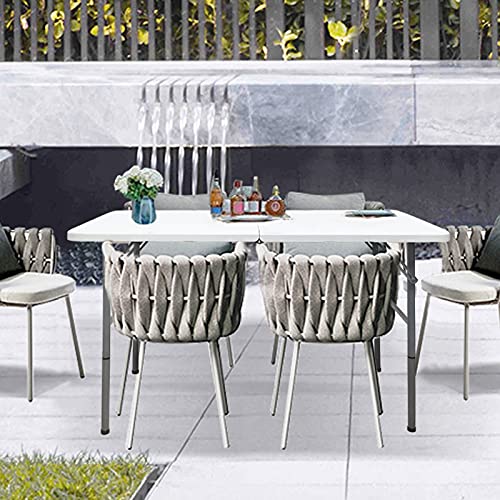 Folding Table 5 FT Plastic Portable for Dining Picnic Camping E74421
