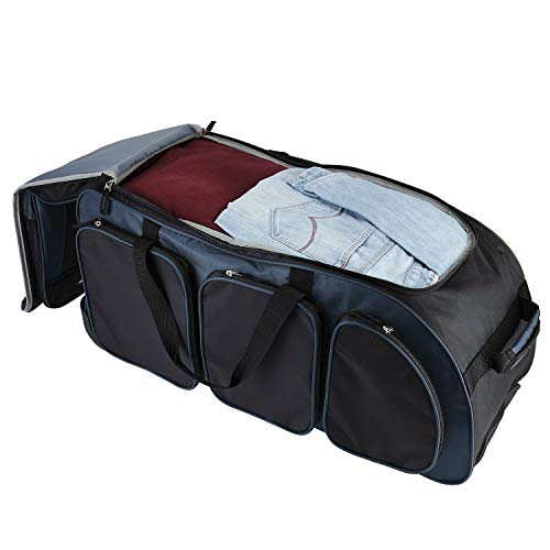 30 Inch Multi-pocket Rolling Duffel Bag G92455