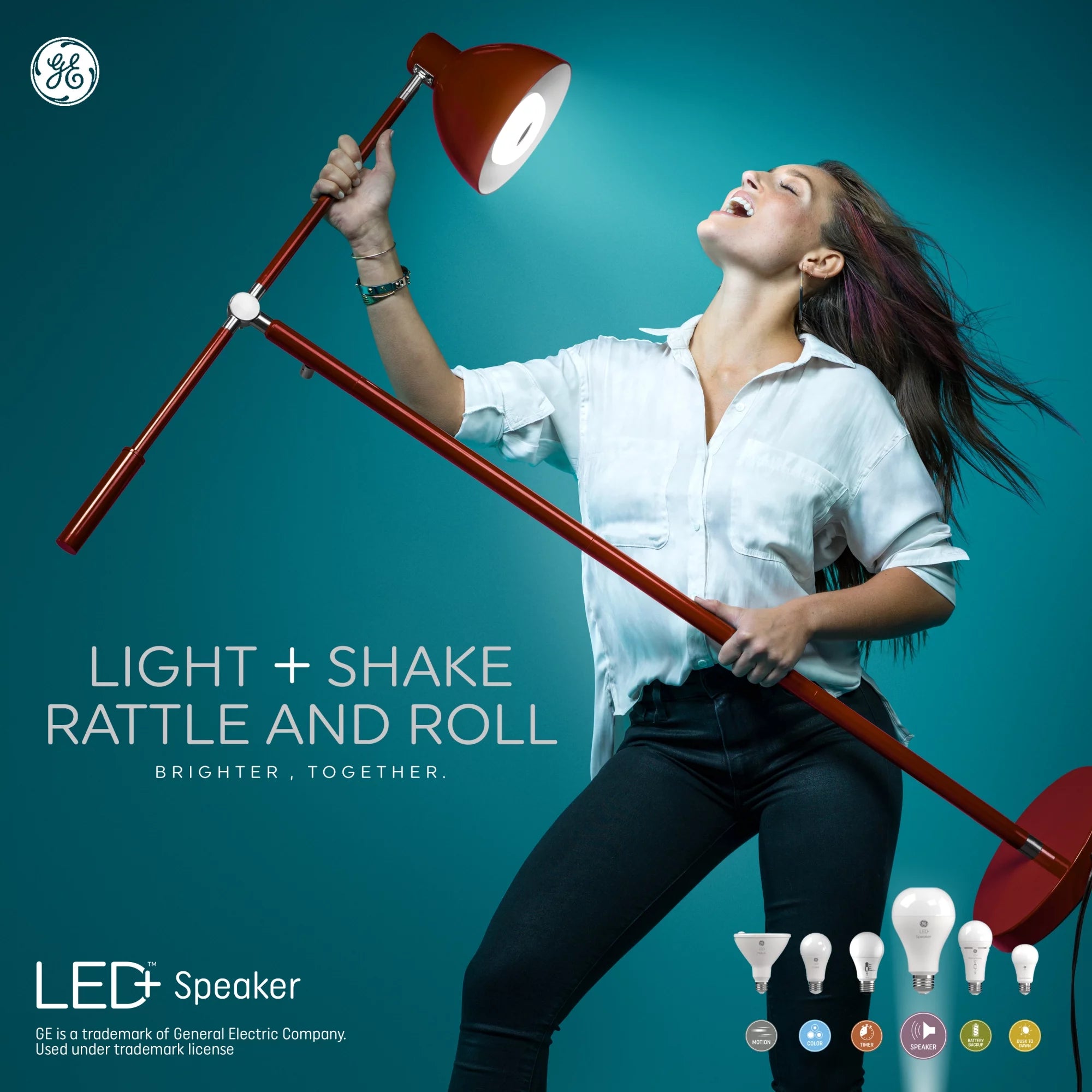 LED Light Bulb, Color Changing, 60W, A21, Medium Base, 2-Pack L502