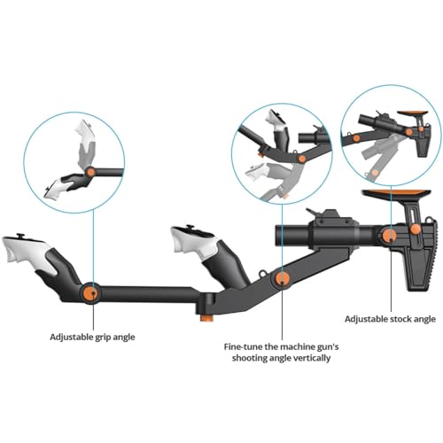VR Gunstock for Quest 2 3 3S Pro – Adjustable FPS Controller Accessories with Magnetic Attachment N174248