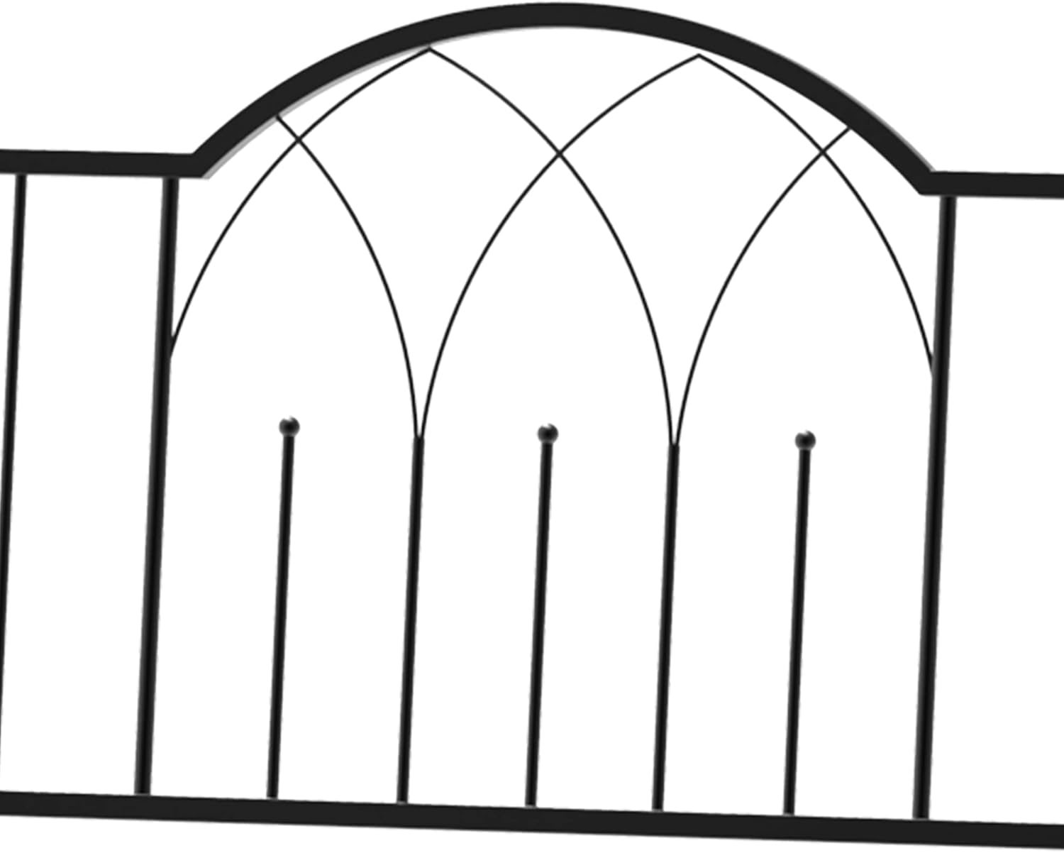 Metal Trellis Arbor Arch with Garden Bench for Climbing Plants Z662940
