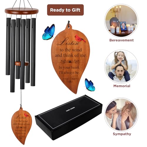 Deep Tone Wind Chimes for Outdoor Memorial Gift G683910