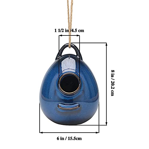 Ceramic Hanging Birdhouse for Outdoor Wild Birds I288358